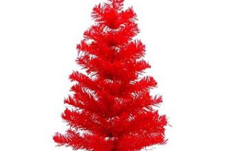 albero di Natale rosso